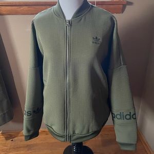 Green adidas bomber jacket - brand new condition